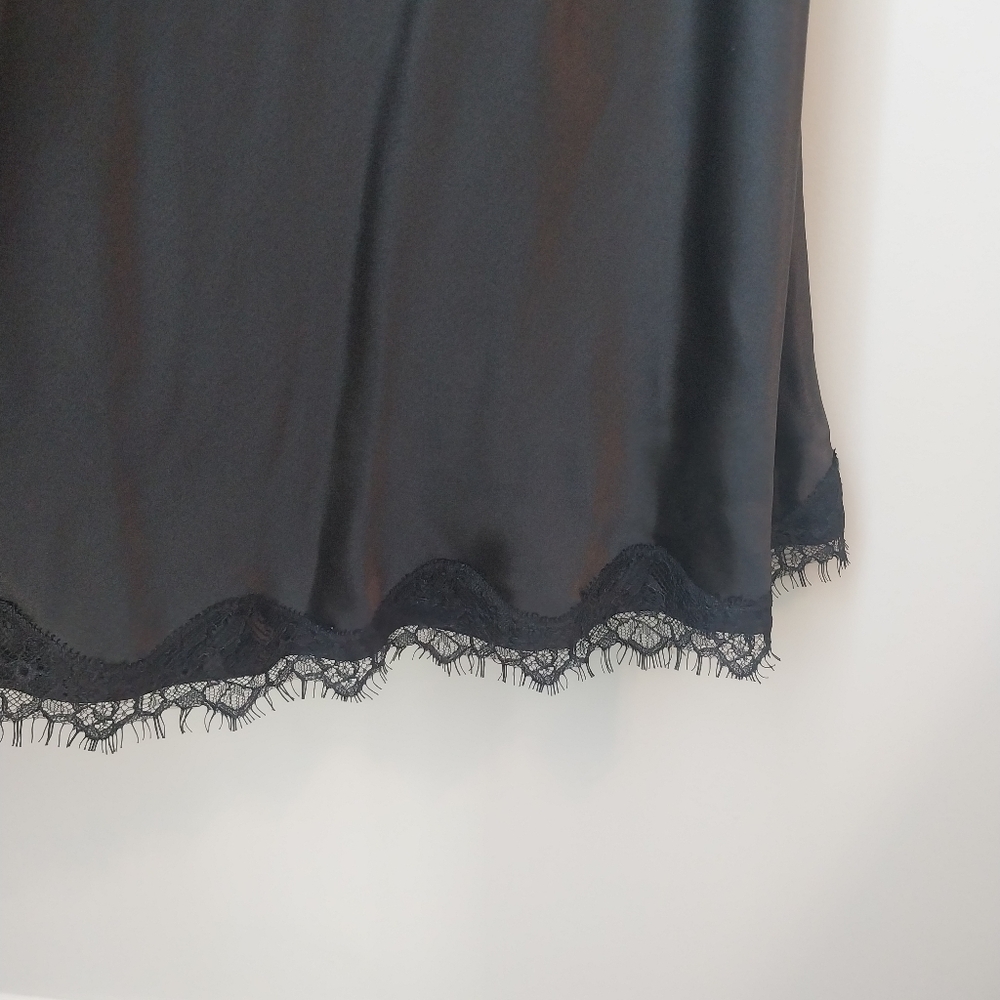 BCBG PARIS Satin Dress In Black Silk Sz 4 - Picture 4 of 7